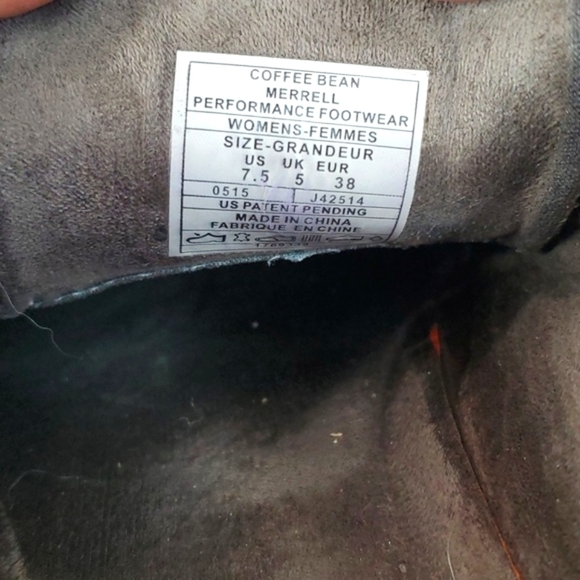 Merrell Ashland Leather Coffee Bean Brown Lace Up Shoes Sneakers Womens Size 7.5 - Picture 17 of 17